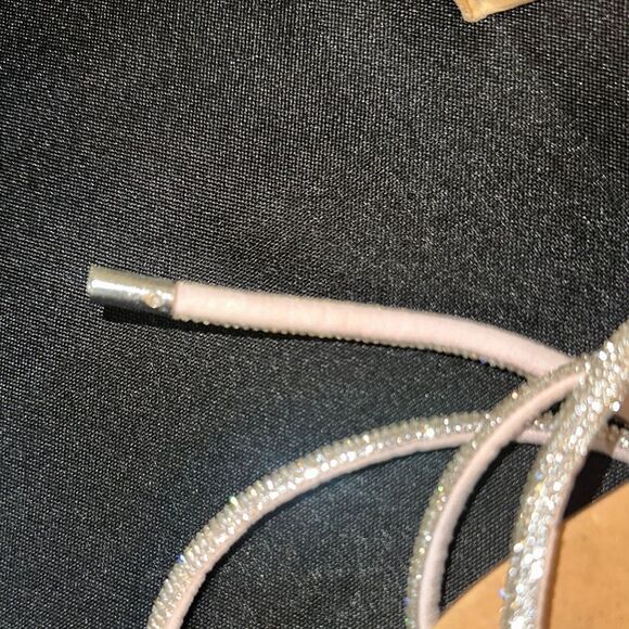 Steve Madden Silver Crystal Sandals w/ Ankle Straps Size 10 - Picture 6 of 10